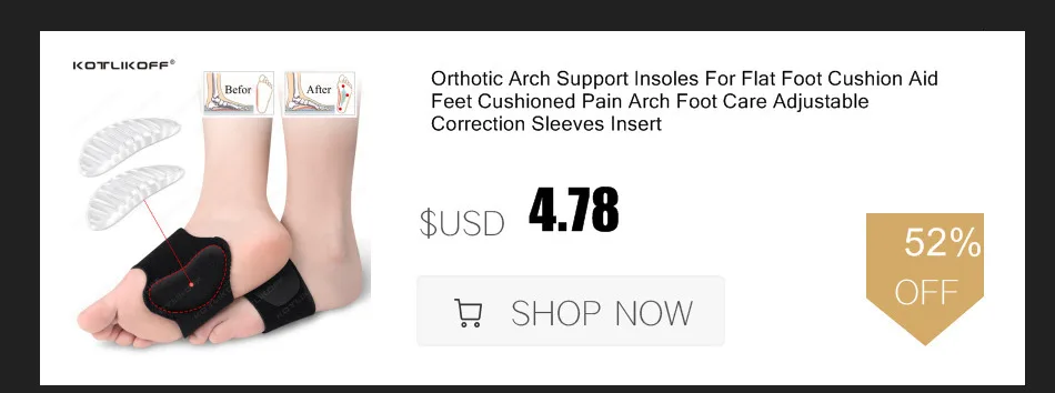 KOTLIKOFF Gel Sleeve Painful Metatarsal Heads Forefoot Pads Support Metatarsalgia Relief Calluses Toe Pad Inserts Feet Care Tool