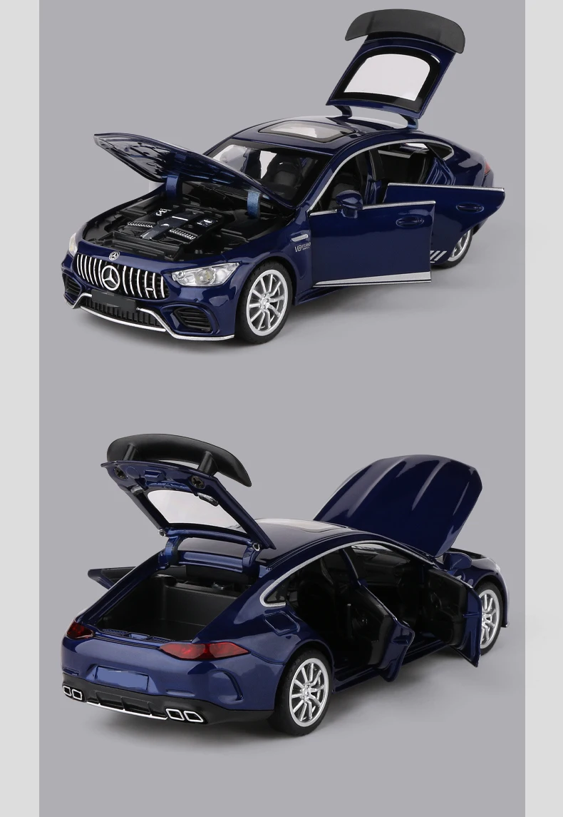 1:32 GT63S Coupe Alloy Car Model Diecasts Metal Toy Vehicle Car Model Collection Sound and Light High Simulation Childrens Gifts