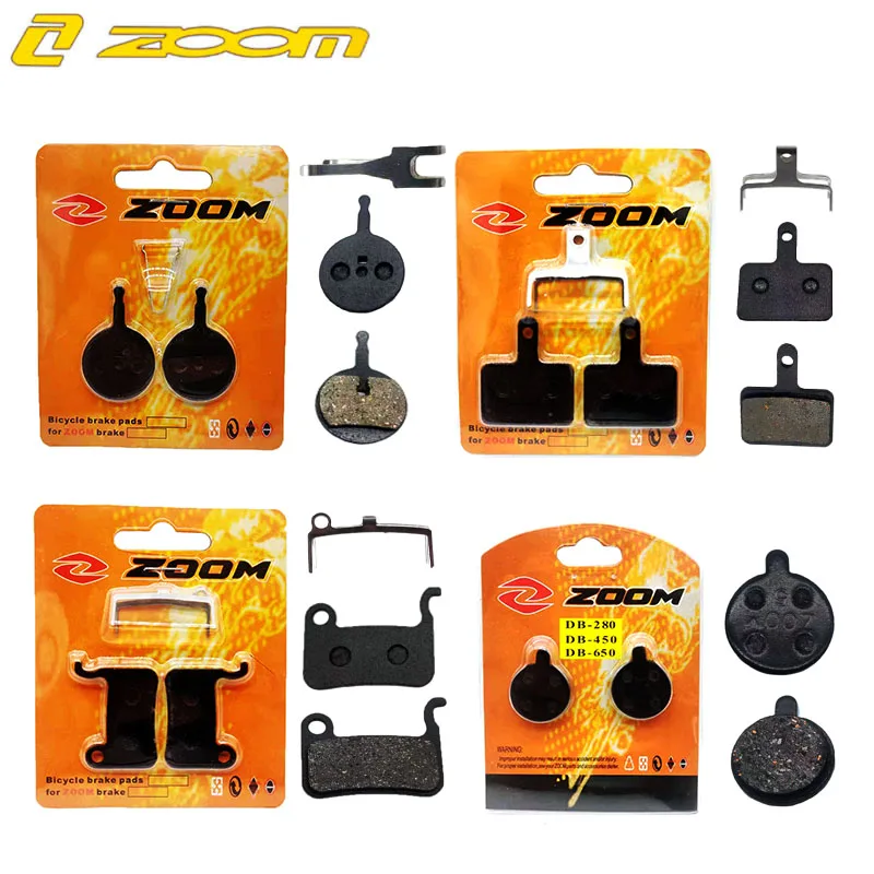 ZOOM Mountain Bike Brake Pads Bicycle Hydraulic Disc Brake Resin Metal Brake Pads for HB875 HB870 HB100 M595 M596 M585 M775 M535
