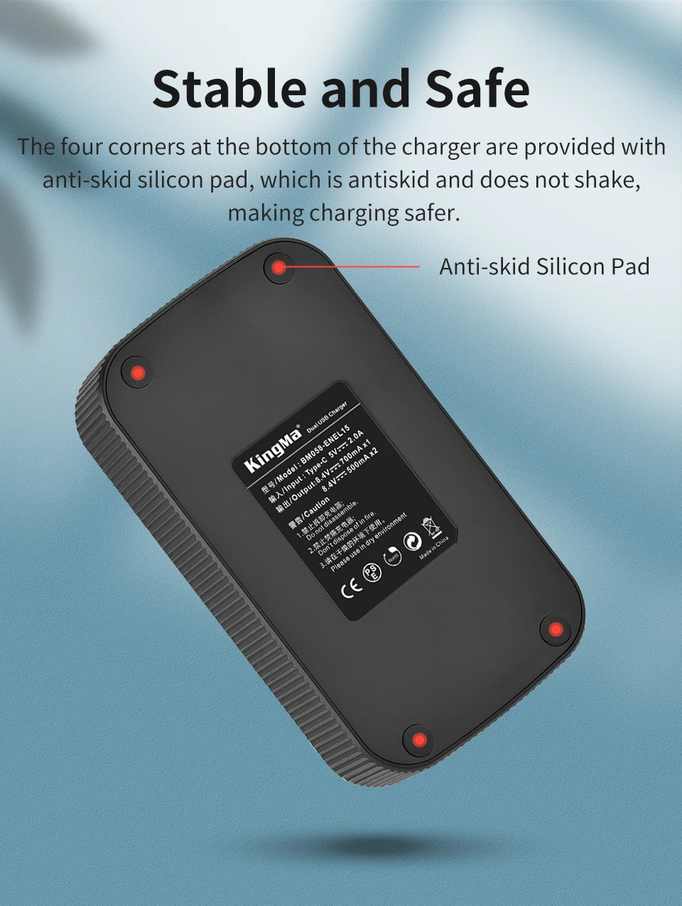 KingMa EN-EL15 ENEL15 Battery LCD Dual Charger For Nikon Z5 Z6 Z6II Z7 Z7II D500 D600 D610 D750 D780 D800 D800E D810 D810A D850