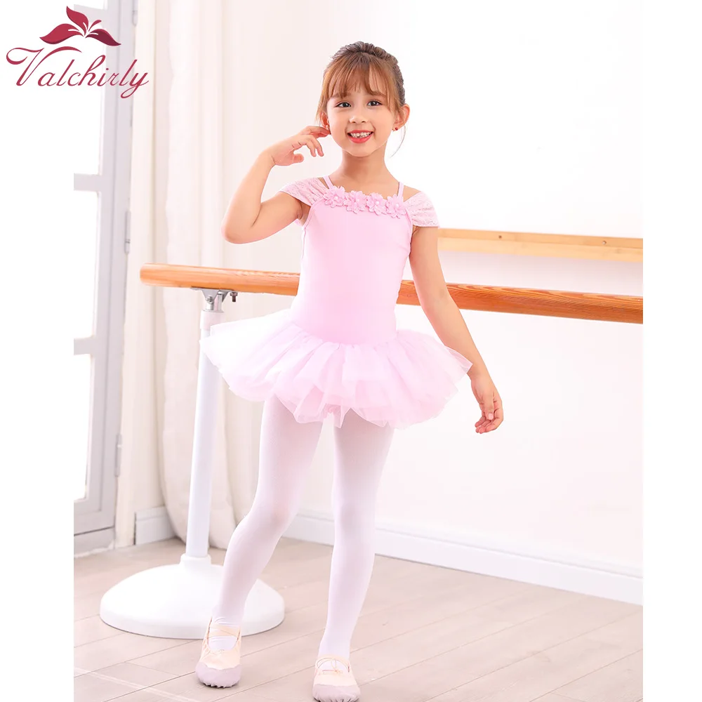 New Design Kids Flower Ballet Dress Party Dance Wear Girls Ballerina Dance Costume for Toddler