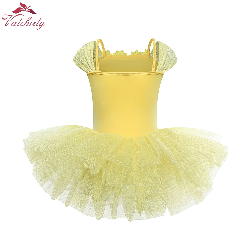 New Design Kids Flower Ballet Dress Party Dance Wear Girls Ballerina Dance Costume for Toddler