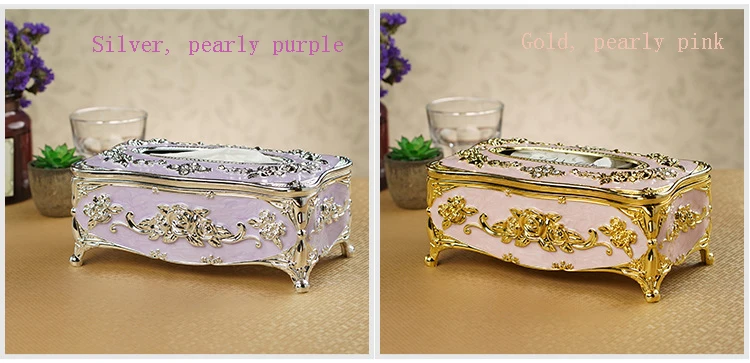 European style hotel desktop living room dining room home decoration tissue box acrylic waterproof toilet dustproof tissue holde