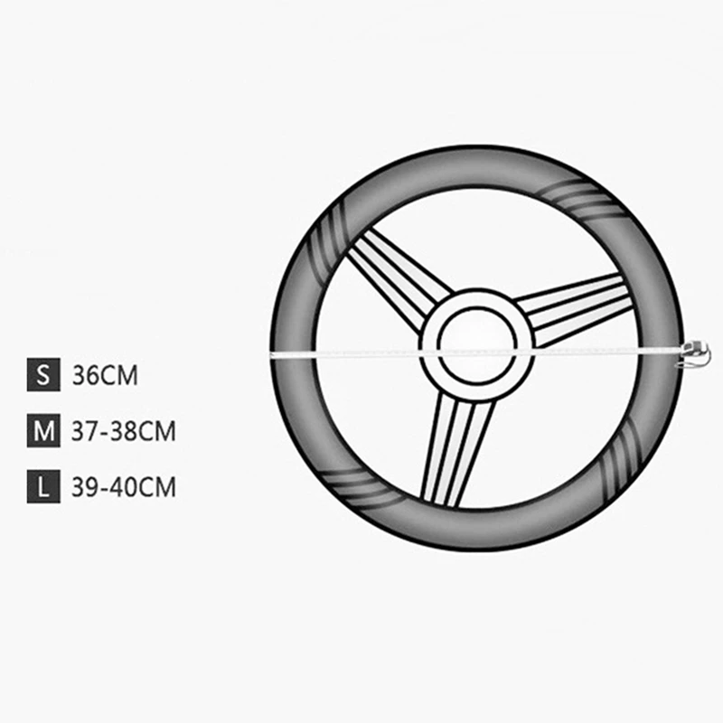 Car Steering Wheel Covers 100% Gloednieuwe Reflecterende Kunstleer Elastische China Dragon Ontwerp Auto Stuurwiel Beschermer