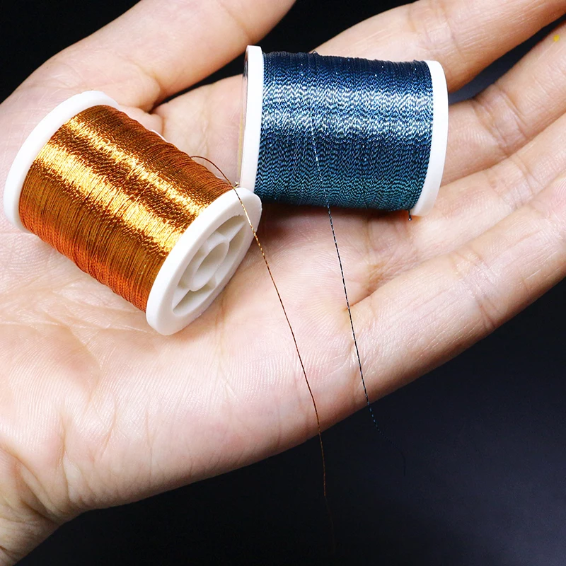 Royal Sissi 140 Yards/Spool 0.2mm Metallic Tinsel Thread 12 Optional Colors Micro Rod Wrapping Repairing Line Jig Hook Binding