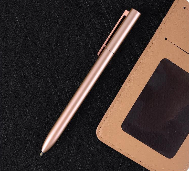 Metal Sign Pen with Refill for Xiaomi Metal Pen Pens 0.5MM Black/Blue/Red Ink Smooth Rotating Low key Elegant for Business