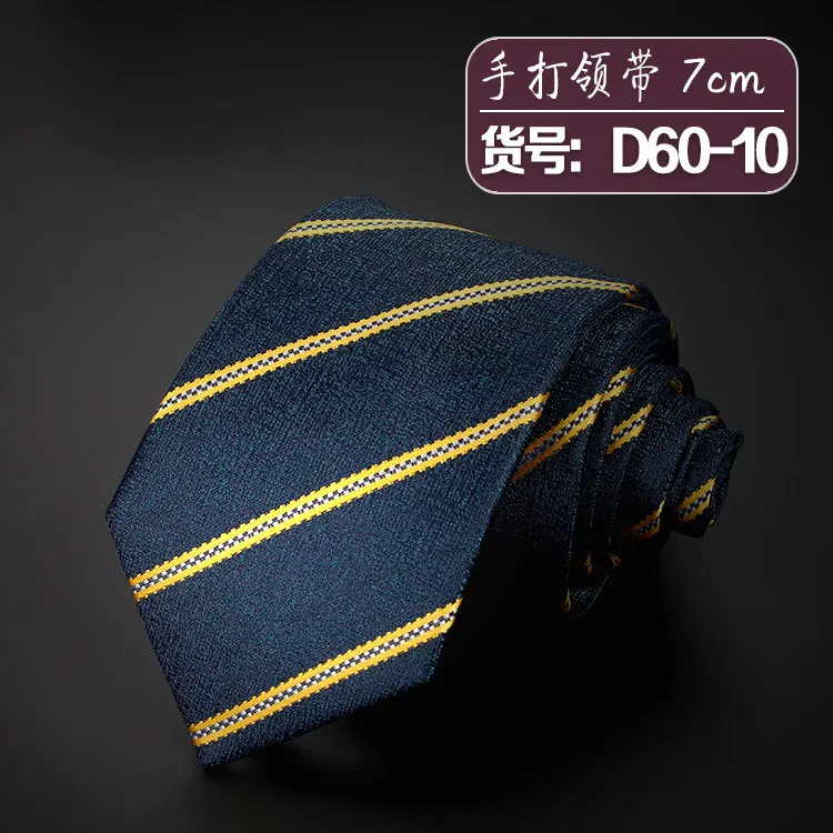 Fashion Slim Skinny 7-8cm Neckties Classic Men's Stripe Plaid Floral Wine Blue Wedding Ties Jacquard Woven Party Men Neck Ties