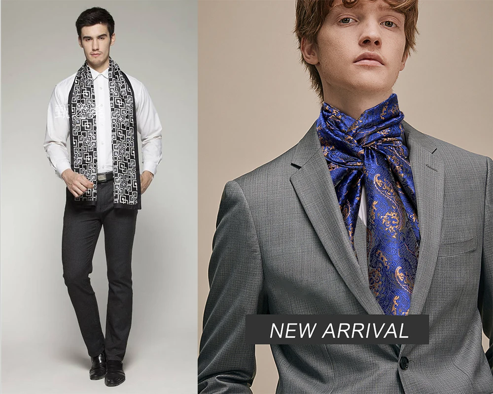 Winter Designer 160cm Long Men Purple Paisley Scarf Male Brand Shawl Wrap Face Scarf Grade A Adult