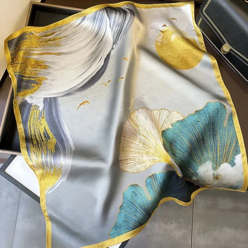 2026 plaid brand women scarf summer 100% silk scarves shawls lady wraps soft pashimina female Echarpe beach stole bandana
