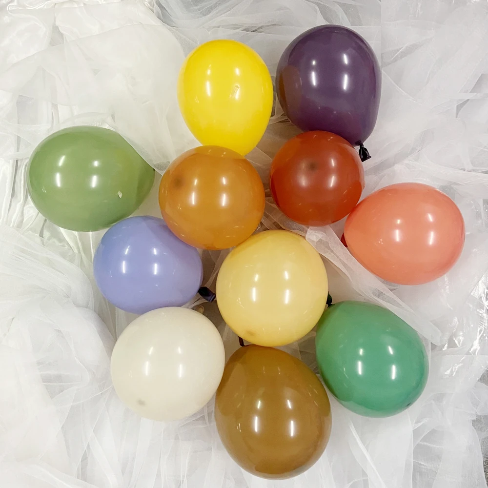100Pcs White Sand Latex Balloons 5/10/12/18inch Retro Sand White Birthday Balloons Wedding Party Baby Shower Kids Air Globos