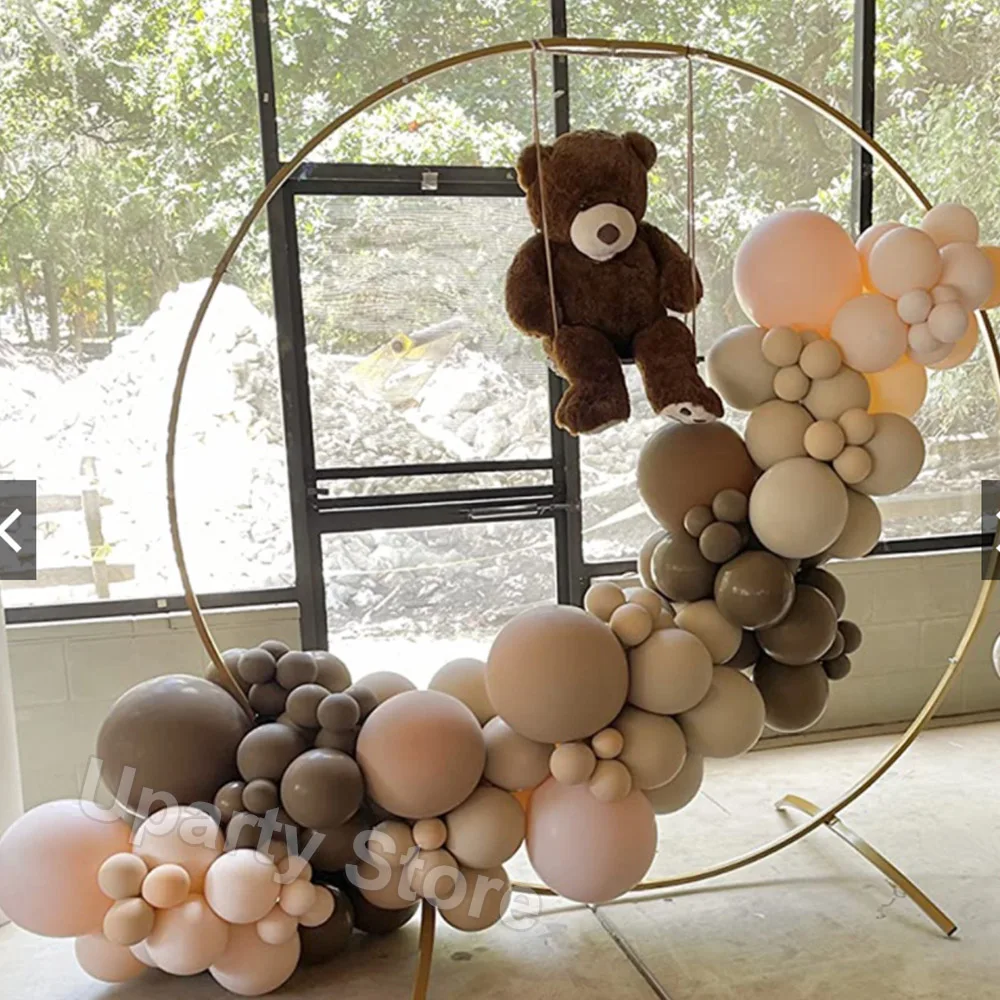 100Pcs White Sand Latex Balloons 5/10/12/18inch Retro Sand White Birthday Balloons Wedding Party Baby Shower Kids Air Globos
