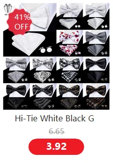 Hi-Tie Silk Pink Striped Mens Bowtie Jacquard Adult Bow Tie Hankerchief Cufflinks Set Pre-tied Butterfly Bowknot Wedding Party