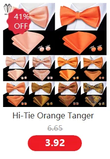 Hi-Tie Silk Pink Striped Mens Bowtie Jacquard Adult Bow Tie Hankerchief Cufflinks Set Pre-tied Butterfly Bowknot Wedding Party