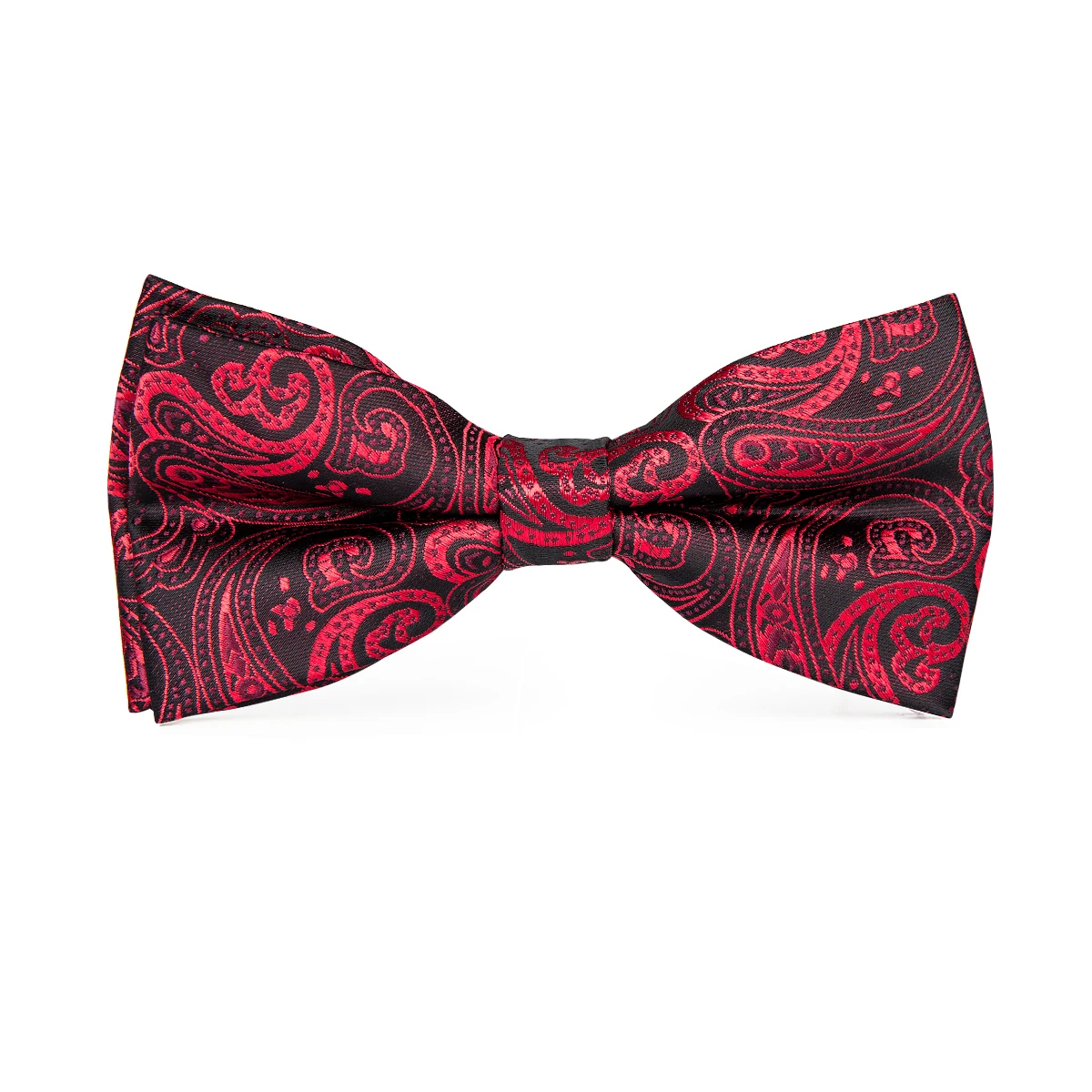 Hi-Tie Silk Pink Striped Mens Bowtie Jacquard Adult Bow Tie Hankerchief Cufflinks Set Pre-tied Butterfly Bowknot Wedding Party