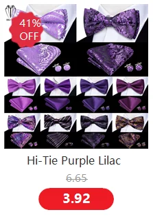 Hi-Tie Silk Pink Striped Mens Bowtie Jacquard Adult Bow Tie Hankerchief Cufflinks Set Pre-tied Butterfly Bowknot Wedding Party