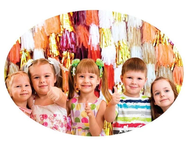 5pc/lot Color Paper Tassel 12*35cm Red Pink White Romantic Party Decoration Birthday Wedding Valentine's Day Balloon Collocation