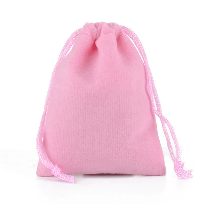 Wholesale 50pcs Colorful Velvet Bag Drawstring Pouches Jewelry Packaging Velvet Pouches Drawstring Packing Gift Bags Customized