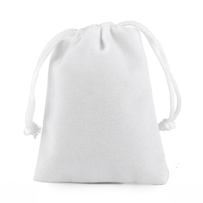 Wholesale 50pcs Colorful Velvet Bag Drawstring Pouches Jewelry Packaging Velvet Pouches Drawstring Packing Gift Bags Customized