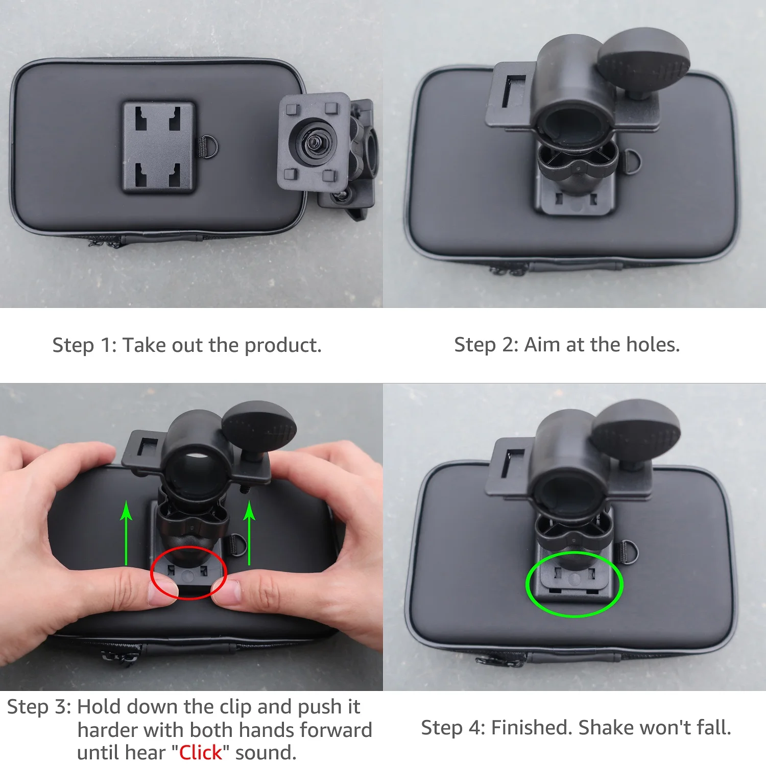 Waterproof Bicycle Phone Holder Motorcycle Bike Handlebar Phone Case Bag for iPhone 17 Pro Max 16 Samsung Bike Phone Stand Mount