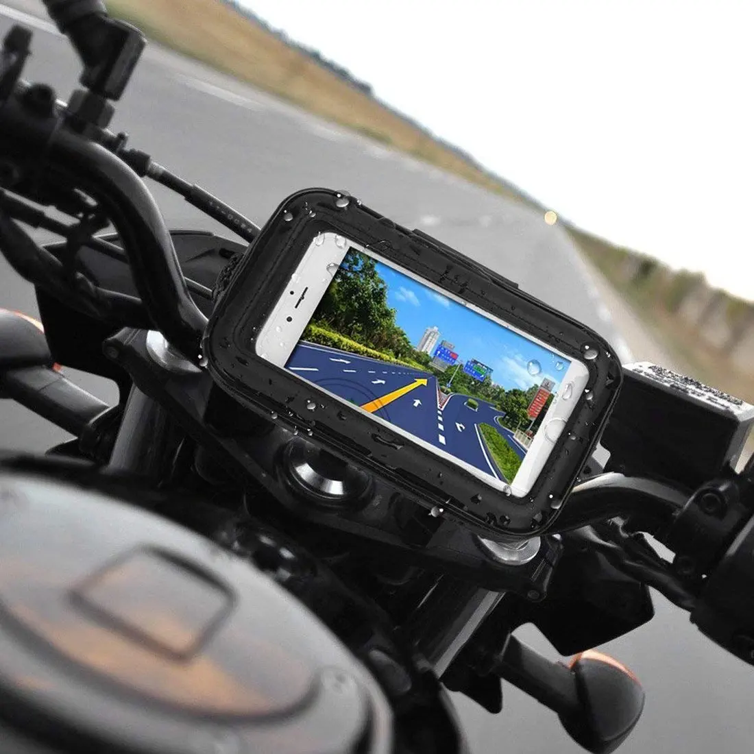 Waterproof Bicycle Phone Holder Motorcycle Bike Handlebar Phone Case Bag for iPhone 17 Pro Max 16 Samsung Bike Phone Stand Mount