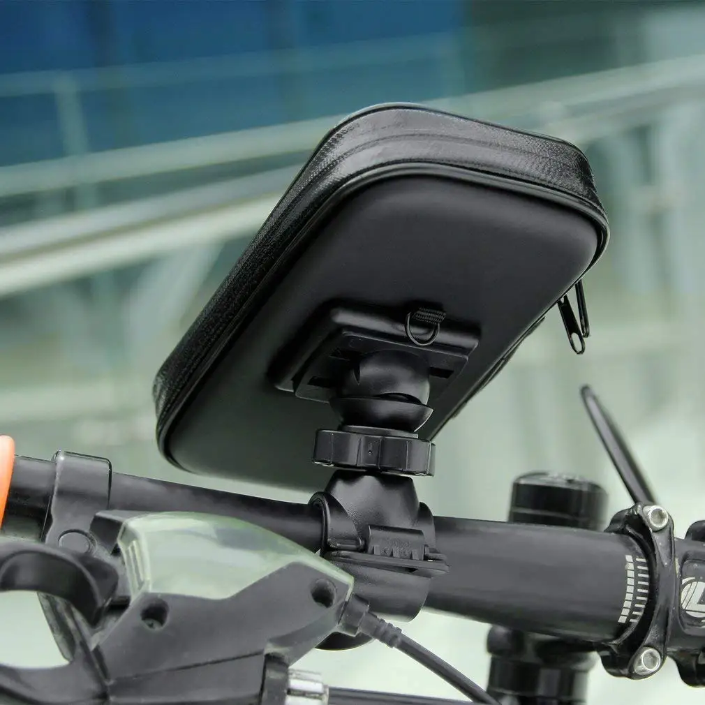Waterproof Bicycle Phone Holder Motorcycle Bike Handlebar Phone Case Bag for iPhone 17 Pro Max 16 Samsung Bike Phone Stand Mount