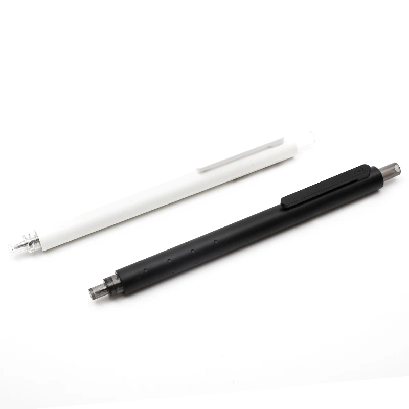 Kaco 10pcs/lot Gel Pen Set 0.5MM Push Business Student Pens Ballpoint Pучка School Office Stationery Supplies Smooth Writing