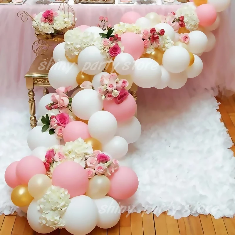 5" 10" 12" 18" 36" Matte Light Balloons Round Pink Yellow White Art Shape Wedding Birthday Decoration Party Helium Balloon