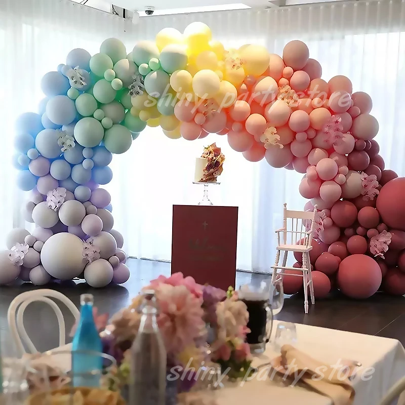 5" 10" 12" 18" 36" Matte Light Balloons Round Pink Yellow White Art Shape Wedding Birthday Decoration Party Helium Balloon