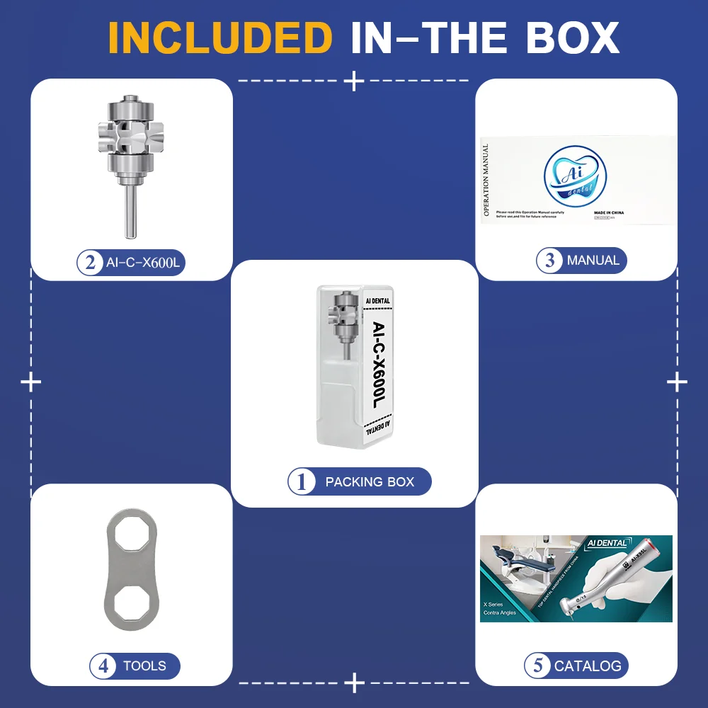 Dental Clinic Spare Parts Air Turbine Handpiece Replacement Rotor Ceramic Bearings Cartridge for High Speed Hand Piece