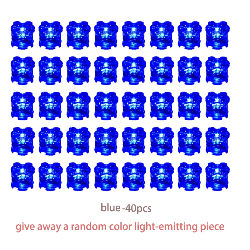 City LED Luminous Building Block minifigs Parts 2X2 Round Bricks DIY Decorative Ornament Pink and White Children Puzzle Toys
