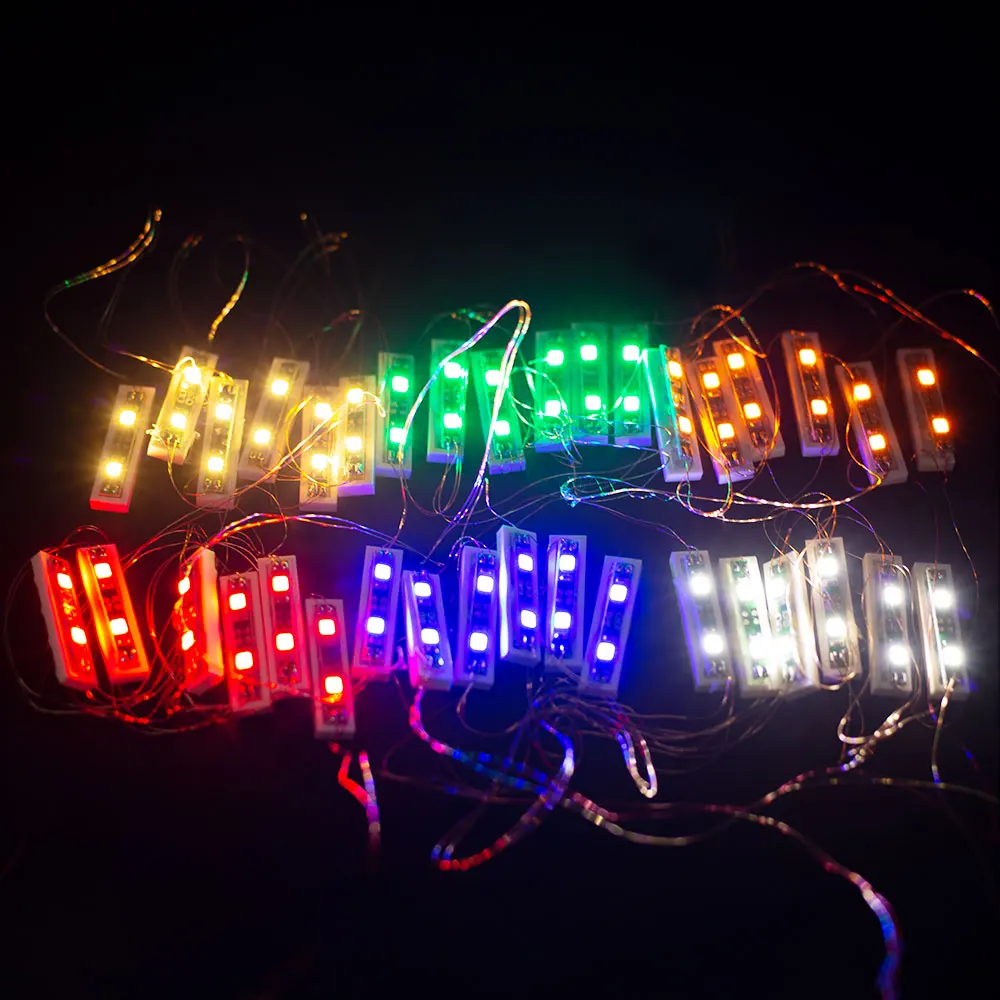 City LED Luminous Building Block minifigs Parts 2X2 Round Bricks DIY Decorative Ornament Pink and White Children Puzzle Toys