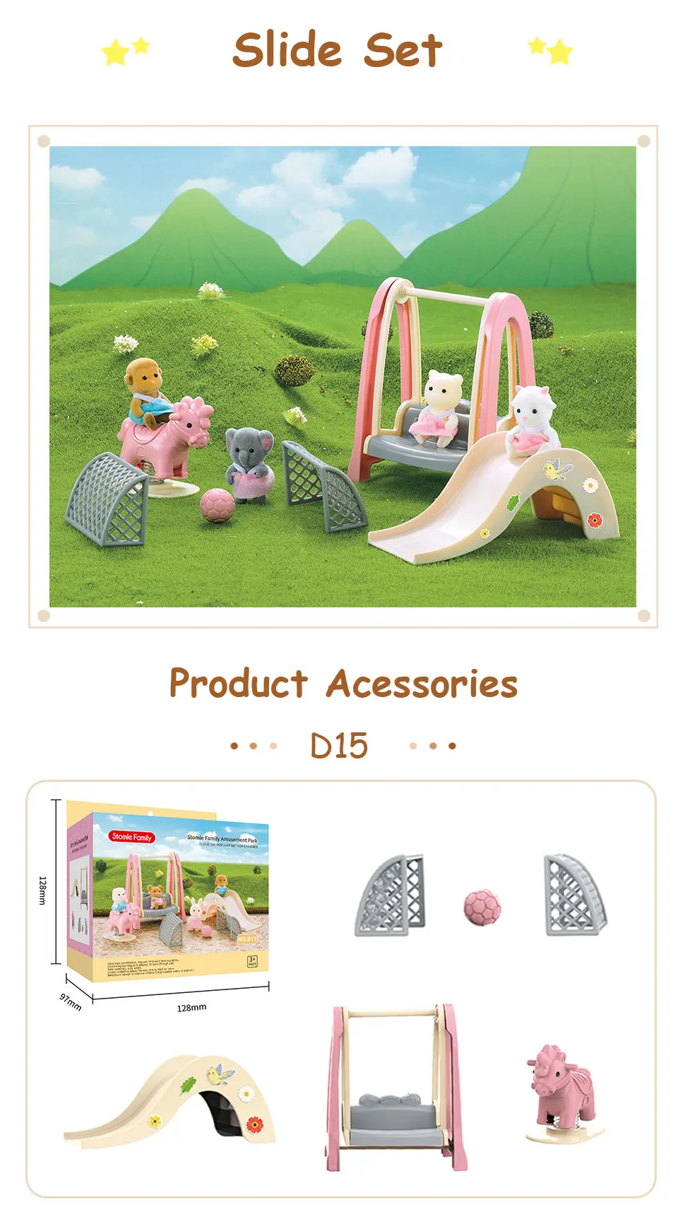 Toys Doll Forest Family Montessori Kitchen Miniature Doll House 1/12 Toy Kitchen Accessories Dollhouse Furniture Toys for Girls