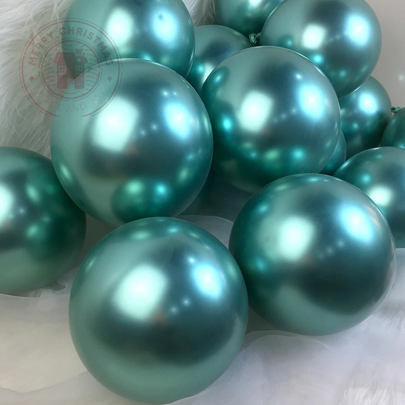 5-12inch Metal Chrome Balloon Birthday Party Wedding Decoration Globos Silver Gold Red Blue Purple Metallic Balloons Supplie