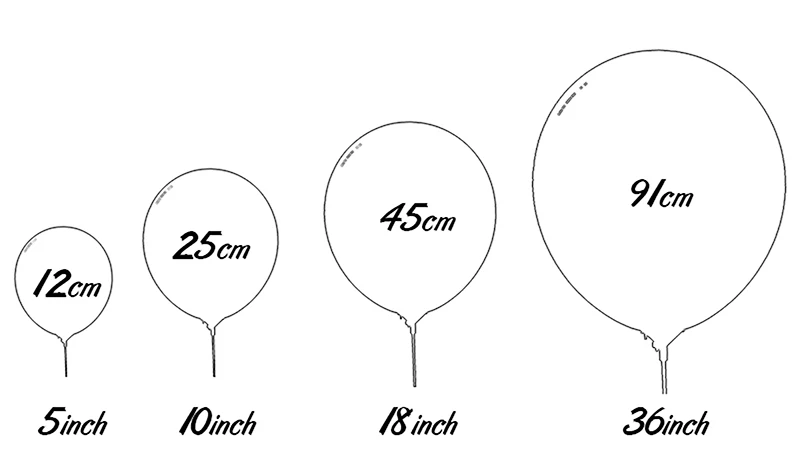 5-12inch Metal Chrome Balloon Birthday Party Wedding Decoration Globos Silver Gold Red Blue Purple Metallic Balloons Supplie