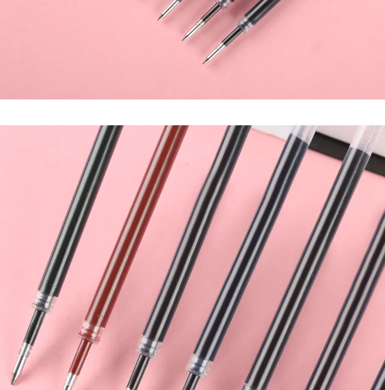 10pcs K35 0.5MM Gel Ink 10 Color Colorful Refill 110MM Length Refill for Press Gel Pen Stationary Cute Pens Ink Back to School