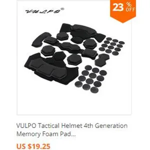 VULPO Tactical Airsoft Helmet Side Cover Ear Protection Cover Helmet Earmuffs For FAST MICH ACH Helmet Accessories