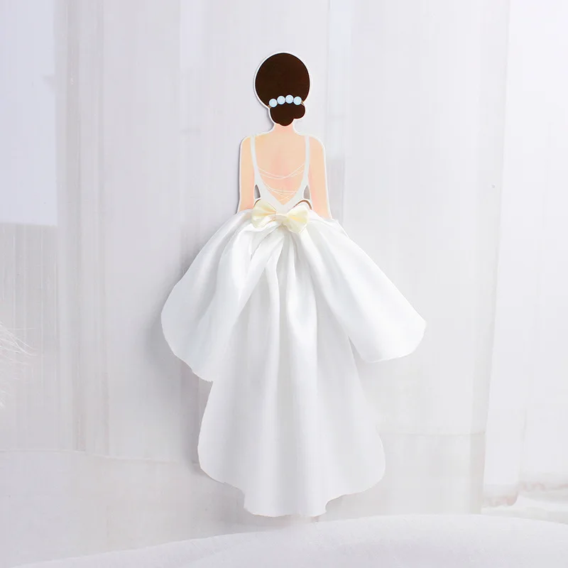New Creative Happy Birthday Cake Toppers Noble Dress Mother's Day Birthday Party Cake Topper MOM Back View Happy Cake Decoration
