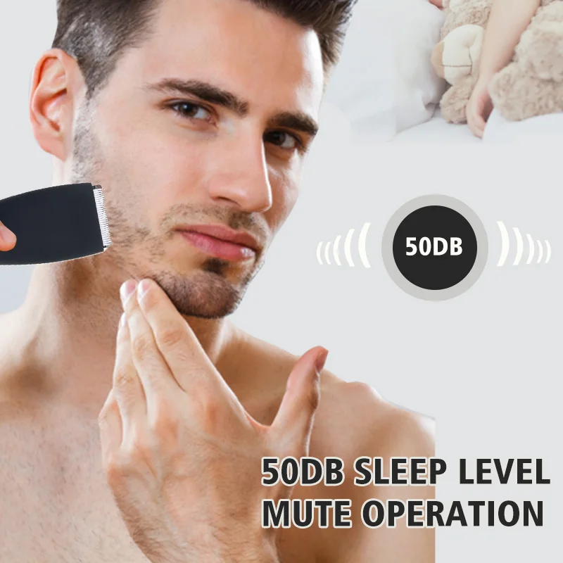 Professional Hair Clipper Rechargeable Beard Trimmer Hair Cutting Machine Electric Shaver For Body Hair Shaving Safety Razor