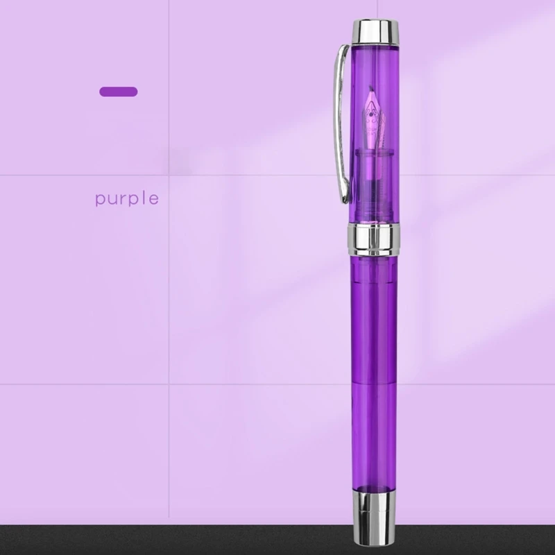 0.38mm/0.5mm Transparent Clean Fountain Pen Art Creation Painting Font Design Scrapbook DIY Student School Stationery Supplies