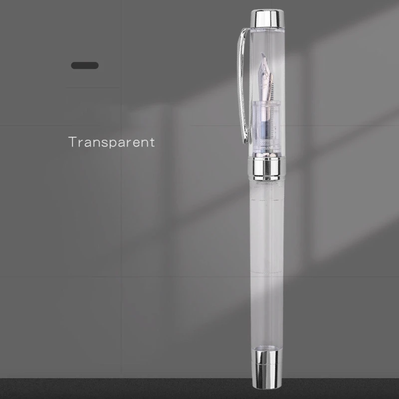 0.38mm/0.5mm Transparent Clean Fountain Pen Art Creation Painting Font Design Scrapbook DIY Student School Stationery Supplies