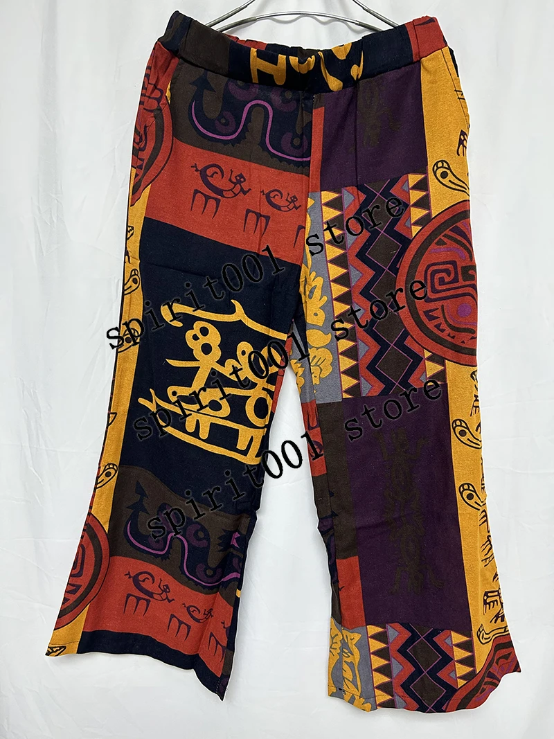Women Ladies 5XL Wide Leg Boho Yoga Harem Pants Gypsy Hippie Thai Boho Court Women's Pants Ruched Waist Aladdin Women's Pants