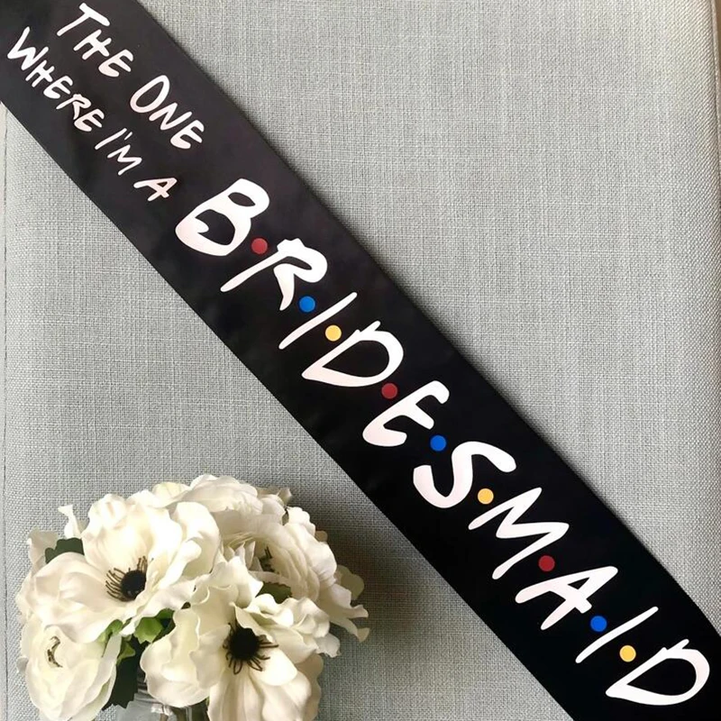 I Do Crew Bridesmaid Maid of Honor Groom Bride to Be Sash Friend Theme Bachelorette Party Bridal Shower Decoration Proposal Gift