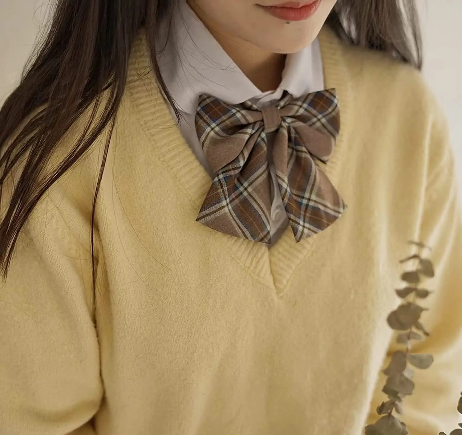 VEEKTIE Bow tie Ribbons Fashion Japanese JK/DK Style Striped School Uniform Bow Tie for Girls Korean Cosplay Women Butterfly