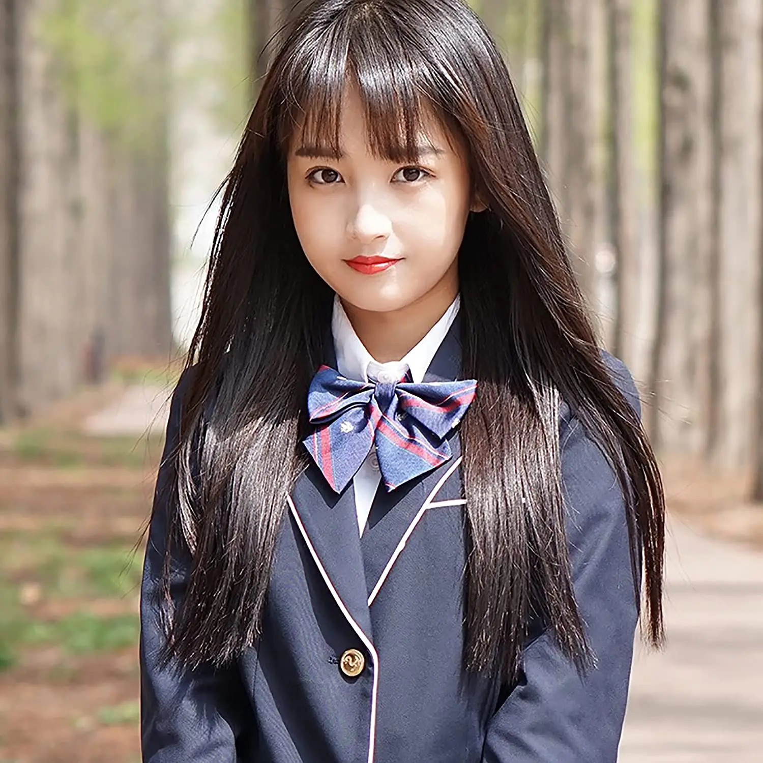VEEKTIE Bow tie Ribbons Fashion Japanese JK/DK Style Striped School Uniform Bow Tie for Girls Korean Cosplay Women Butterfly