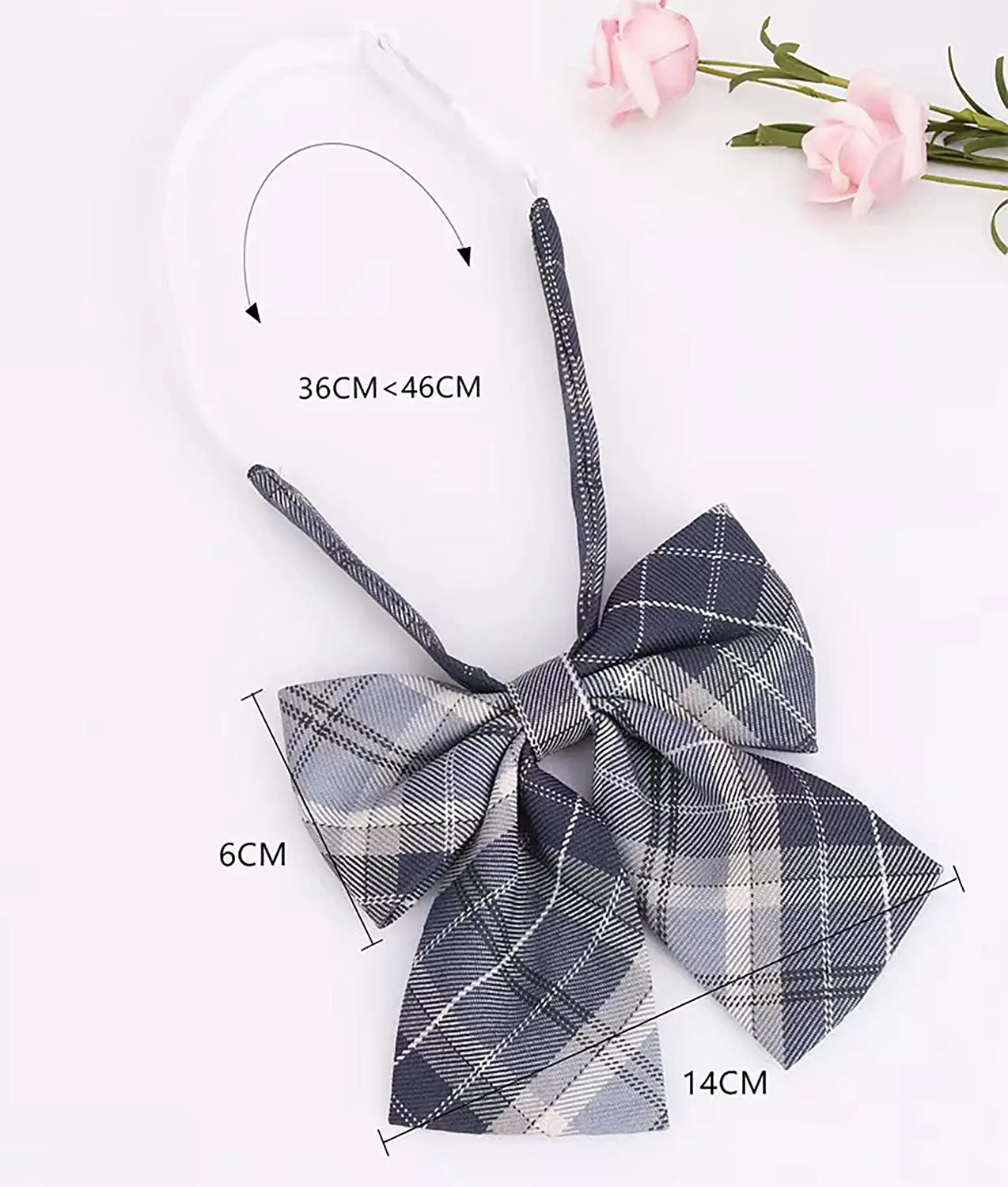 VEEKTIE Bow tie Ribbons Fashion Japanese JK/DK Style Striped School Uniform Bow Tie for Girls Korean Cosplay Women Butterfly