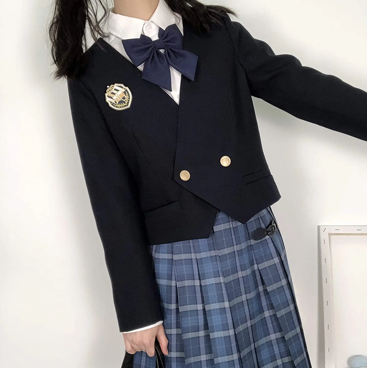 VEEKTIE Bow tie Ribbons Fashion Japanese JK/DK Style Striped School Uniform Bow Tie for Girls Korean Cosplay Women Butterfly