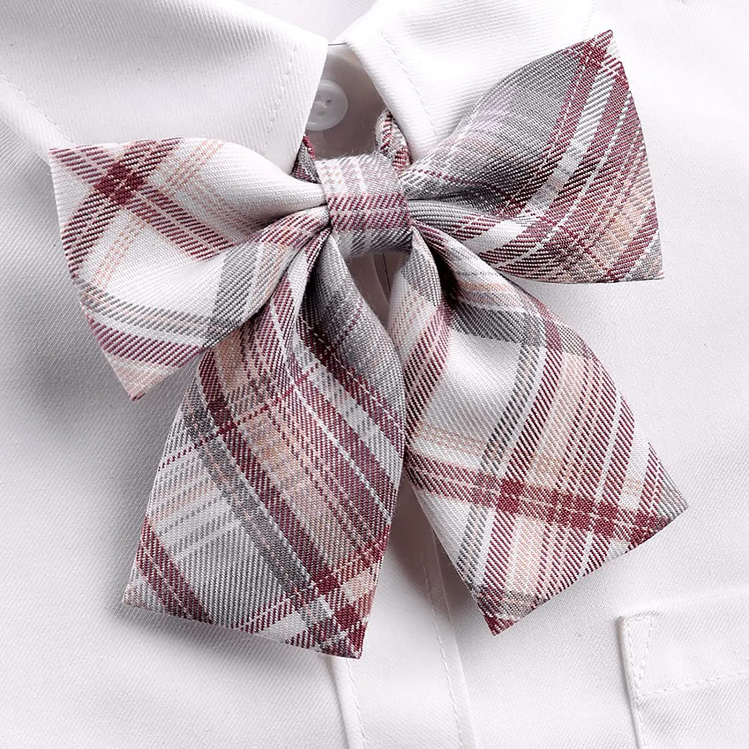 VEEKTIE Bow tie Ribbons Fashion Japanese JK/DK Style Striped School Uniform Bow Tie for Girls Korean Cosplay Women Butterfly