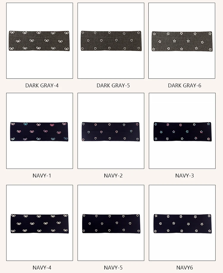 Geebro Women Ribbed Elastic Pearl Heart Headband Soft Bow Star Stripe Hair Band Yoga Running Slouchy Girls Hair Accessories