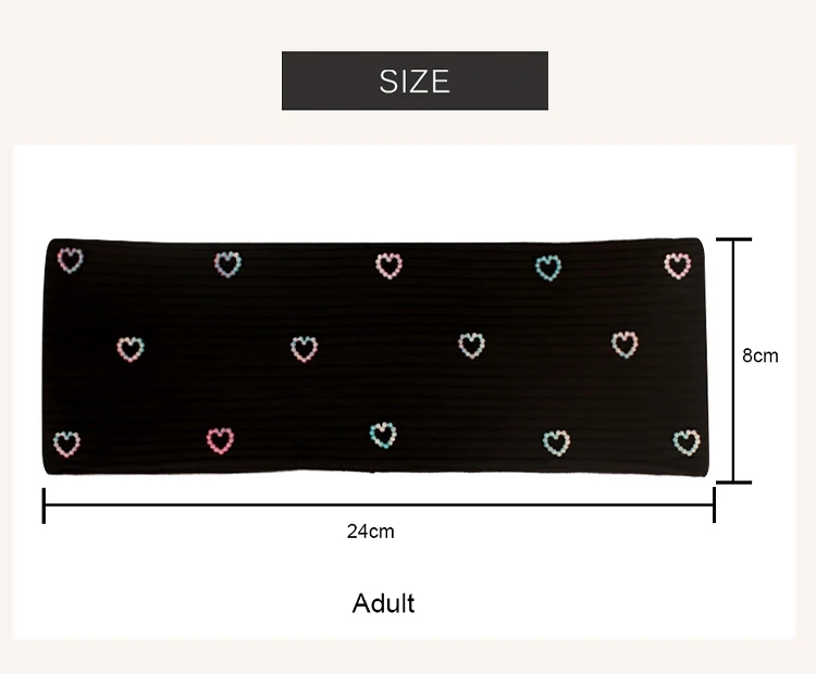 Geebro Women Ribbed Elastic Pearl Heart Headband Soft Bow Star Stripe Hair Band Yoga Running Slouchy Girls Hair Accessories