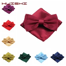 Self Bowtie Men Paisley Tie Fashion Jacquard Solid Color Bowtie Adjustable Banquet Wedding Suit Dress Shirt Hand Tie Self Cravat